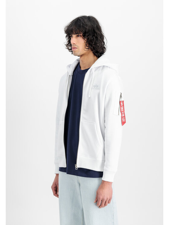 Alpha Industries Alpha Industries Mikina AI.128342-09-M Biela Regular Fit