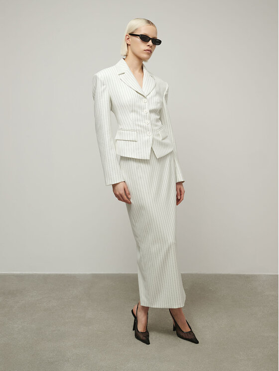 La Mania La Mania Gonna SIMONA Bianco Classic Fit