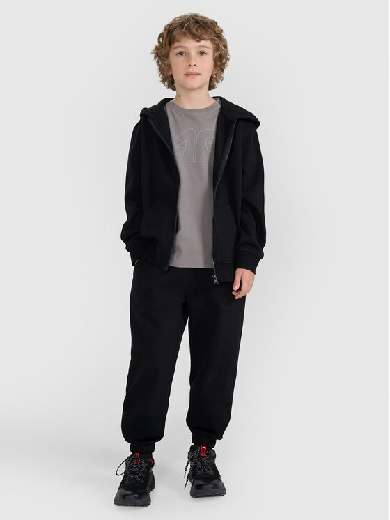 4F 4F Bluza BASIC+ Czarny Oversize