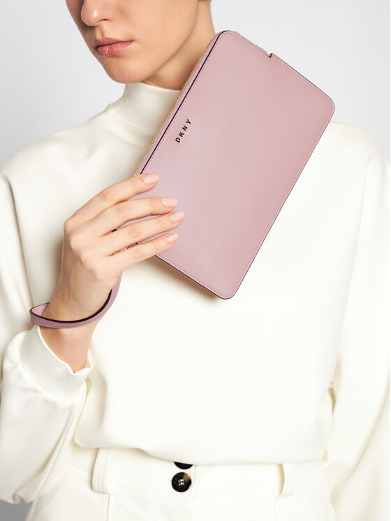 DKNY DKNY Дамска чанта Bryant-Wristlet Pouc R01L3H43 Розов