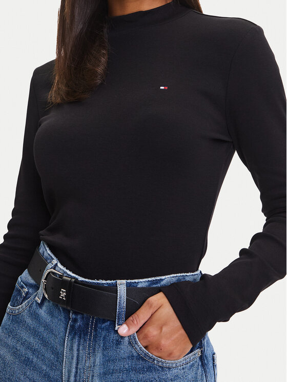 Tommy Hilfiger Tommy Hilfiger Džemperis Cody WW0WW47307 Melns Slim Fit