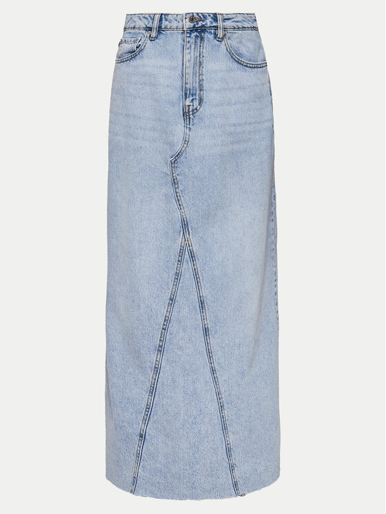 Gina Tricot Gina Tricot Jeans suknja 21426 Plava Regular Fit