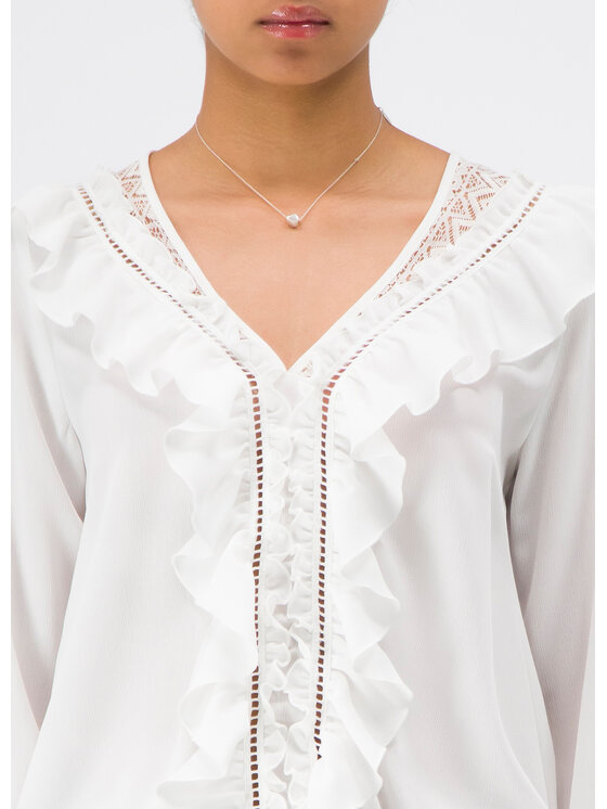 Trussardi Trussardi Bluză 56C00195 Alb Regular Fit