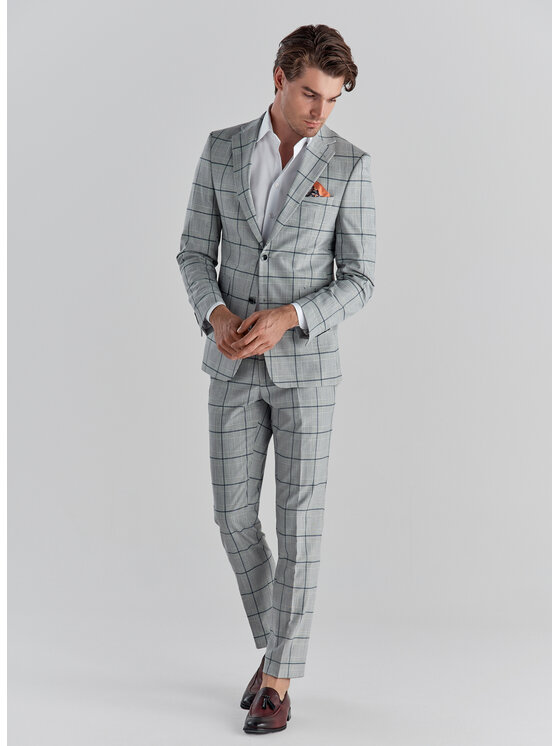 Pako Lorente Pako Lorente Marynarka P22SF-3G-010 Szary Slim Fit