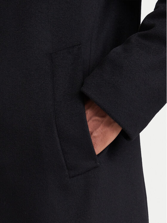 BOSS BOSS Vilnonis paltas H-Hyde-SU-264 50571853 Juoda Slim Fit