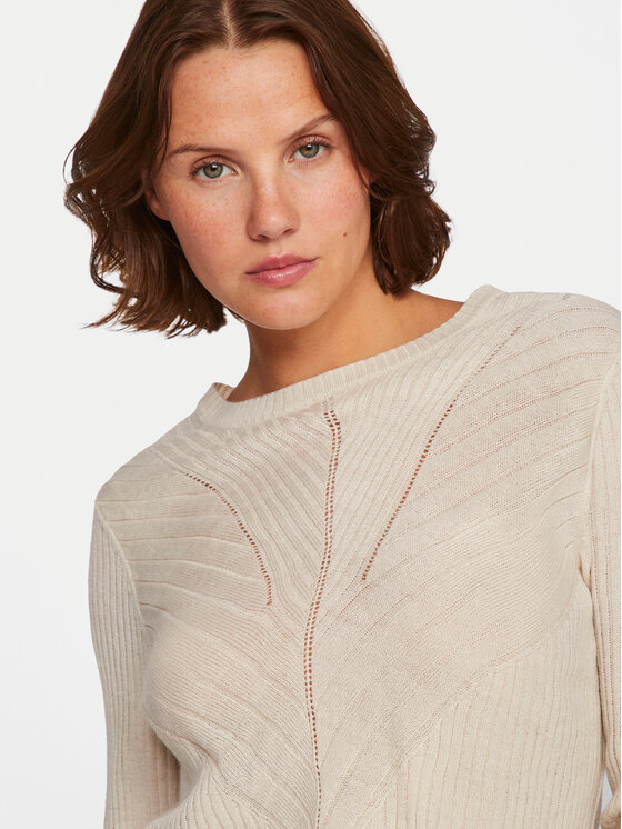 Vila Vila Kampsun Olina 14098889 Beež Regular Fit