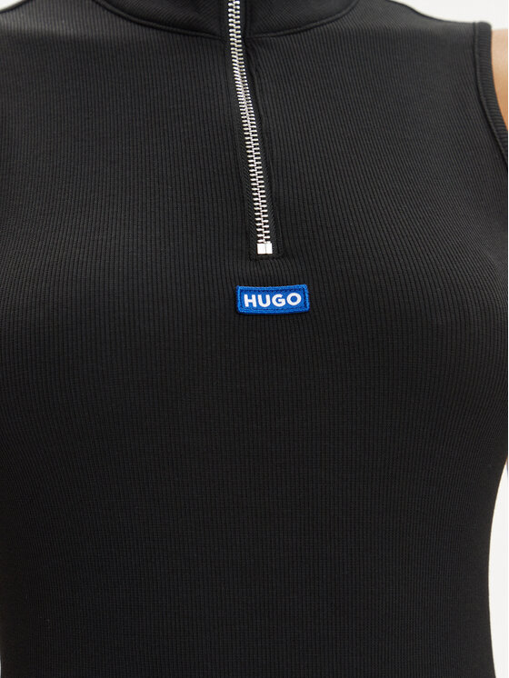 HUGO Hugo Vsakodnevna obleka Nastalia 50515129 Črna Slim Fit