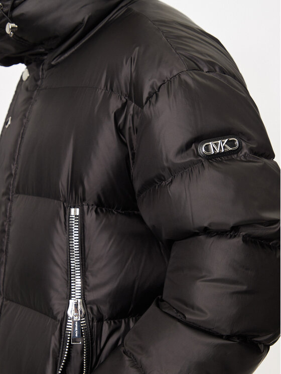 MICHAEL Michael Kors MICHAEL Michael Kors Vatovaná bunda UF4208I3SB Čierna Relaxed Fit