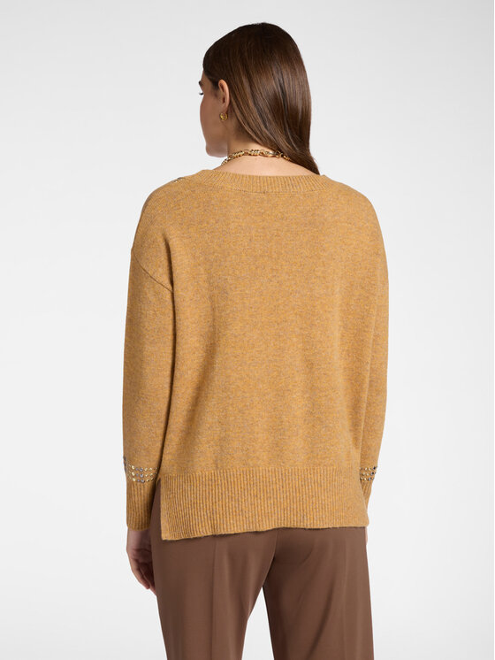 Elena Mirò Elena Mirò Cardigan M459Z000590N0S1 Écru Boxy Fit