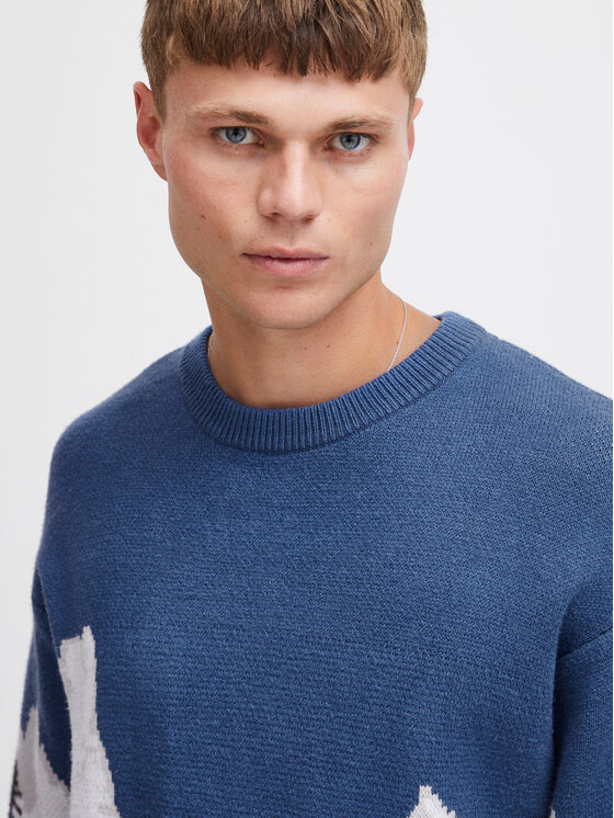 Solid Solid Maglione 21108047 Blu Regular Fit