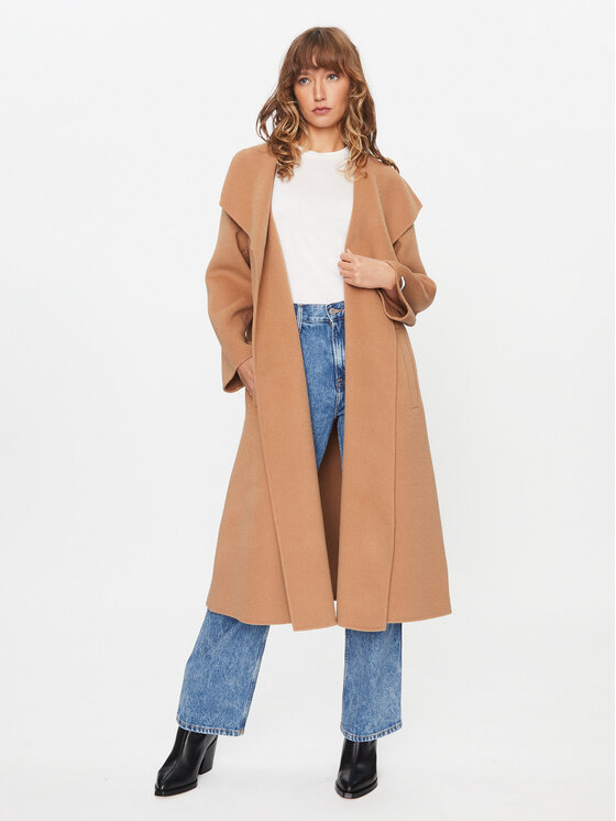 Marella Marella Cappotto di lana Gesti 2330160238200 Marrone Regular Fit