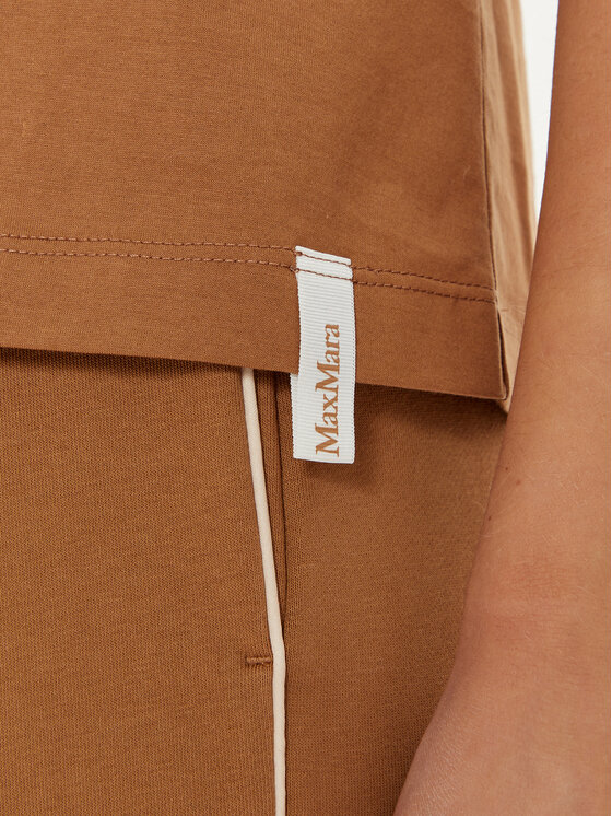 Max Mara Leisure Max Mara Leisure T-Shirt Paggio 2426946038 Hnědá Regular Fit