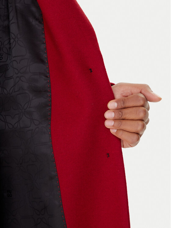 HUGO HUGO Płaszcz wełniany Mojeni 50547691 Czerwony Relaxed Fit