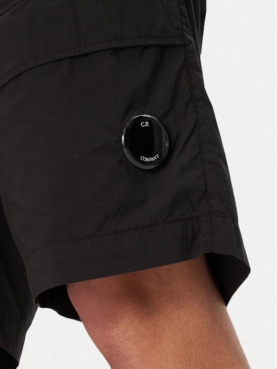 C.P. Company C.P. Company Шорти з тканини 18CMBE172A006439G Чорний Relaxed Fit