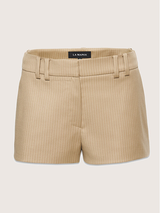La Mania La Mania Športové kraťasy MINNY Béžová Classic Fit