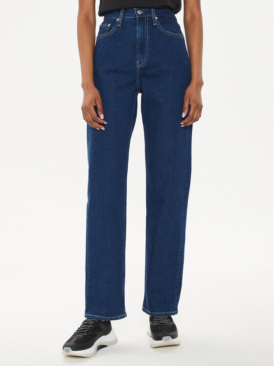 Calvin Klein Jeans Jeans J20J223659 Blu scuro Straight Fit, taglia : 27_32