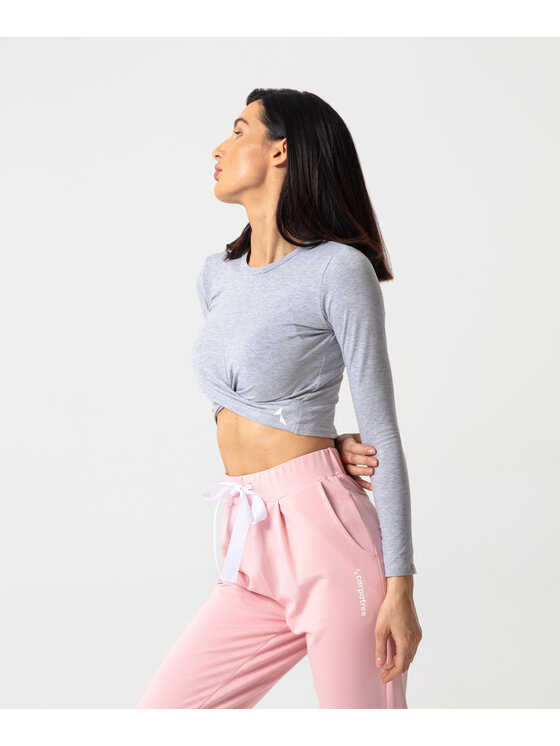 Carpatree Carpatree Top TopGaia Szary Fitted Fit