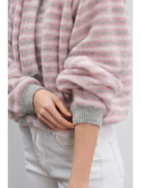 Fobya Fobya Kardigan F2104 Szary Basic Fit