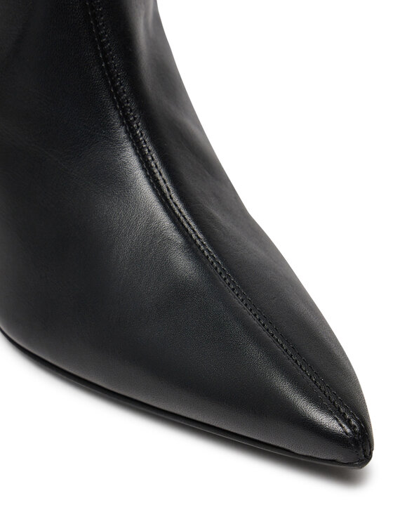 Calvin Klein Calvin Klein Ratsasaapad Heel Knee Boot 70 Lth HW0HW02162 Must