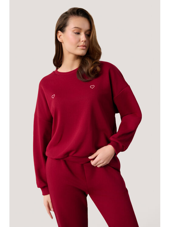 Bluza TRIPLES, Rozmiar OS, Czerwony, Boxy Love Red
