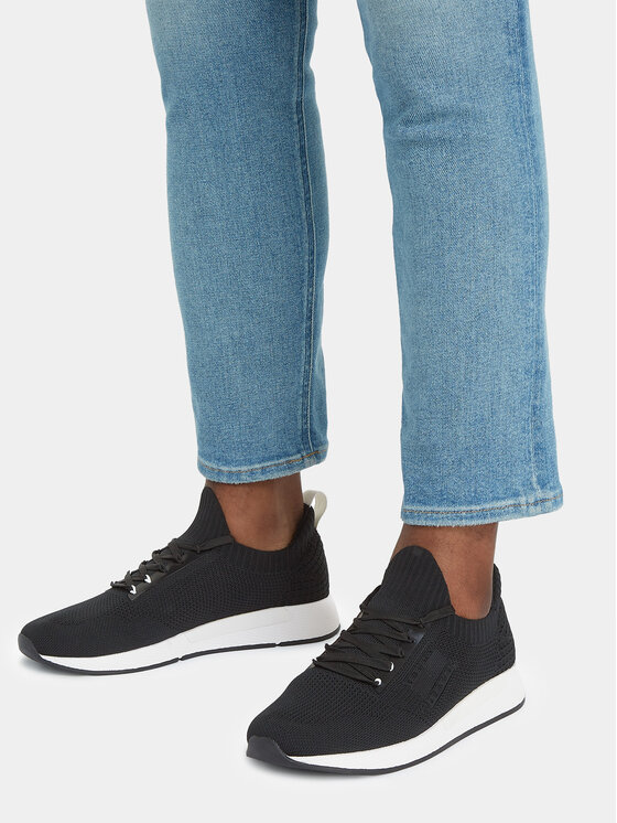 Tommy Jeans Tommy Jeans Αθλητικά Tjm Elevated Runner Knitted EM0EM01382 Μαύρο
