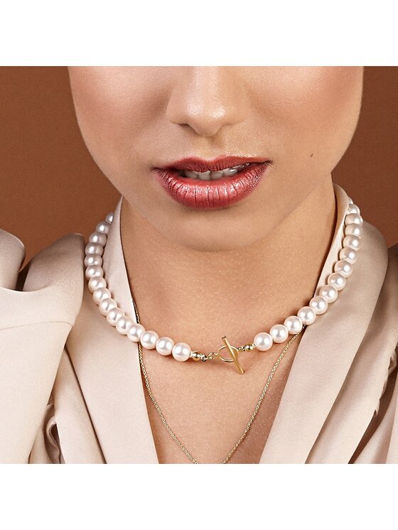 Giorre Giorre Choker Z perłą 6940_25660 Żółte złocenie