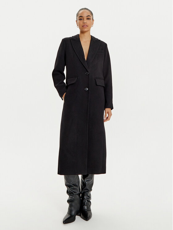 MICHAEL Michael Kors MICHAEL Michael Kors Palton de lână 77B6781M12 Negru Regular Fit