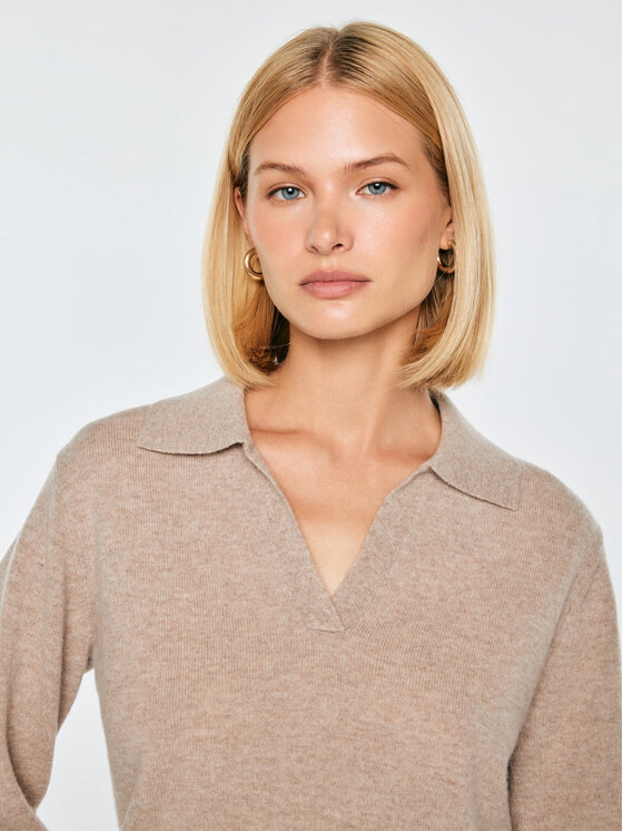BIG STAR BIG STAR Sweter ELVIRA Brązowy Basic Fit