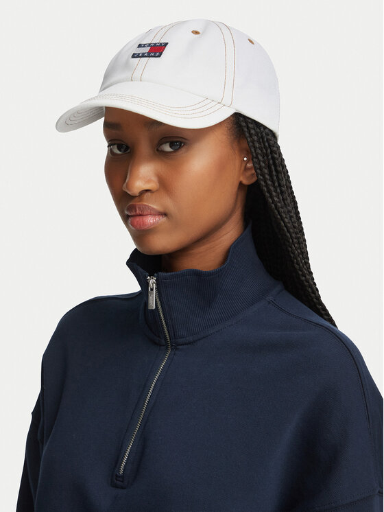 Tommy Jeans Tommy Jeans Czapka z daszkiem Heritage AW0AW17572 Kremowy