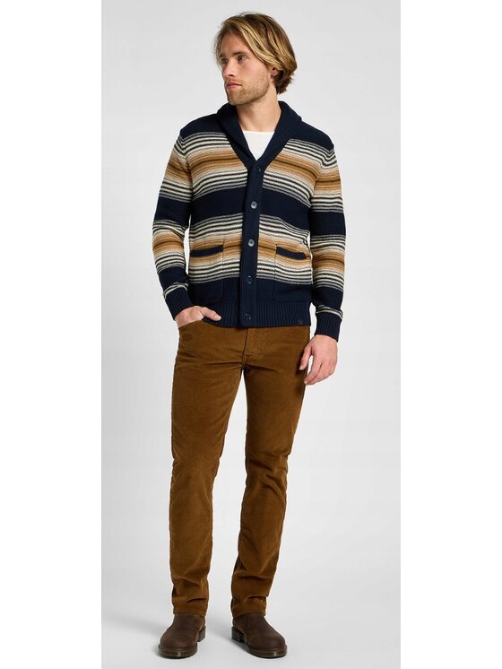 Lee Lee Maglione Frontier Cardigan Blu Regular Fit