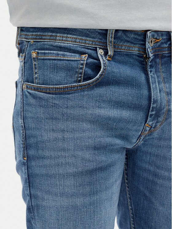Pepe Jeans Pepe Jeans Pantaloni scurți de blugi Cash PM801081 Albastru Straight Fit