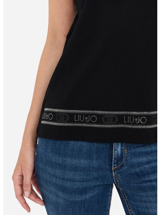 Liu Jo Liu Jo T-shirt TF5287JS923M9845 Nero Regular Fit