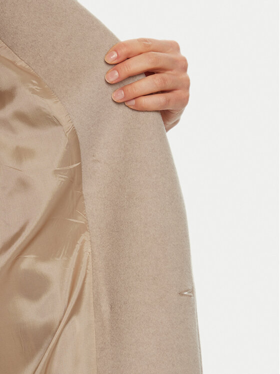 ACCESS FASHION ACCESS FASHION Płaszcz przejściowy 44-9001-119 Beżowy Relaxed Fit