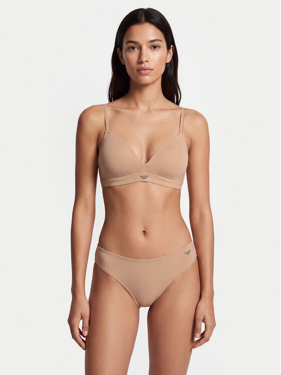 Emporio Armani Underwear Emporio Armani Underwear Podprsenka Bralette EW000442 AF25571 U4134 Světle béžová