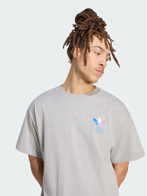 adidas adidas T-Shirt 164212 Szary jasny Oversize