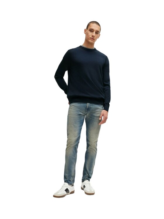 BOSS Boss Sweter q-roa-30816 Niebieski Regular Fit