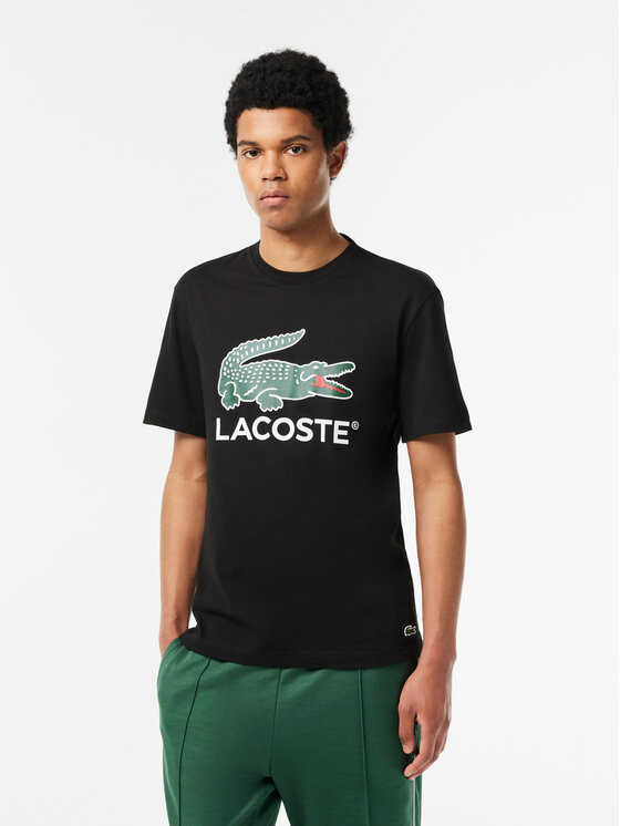 Lacoste T Shirt Schwarz