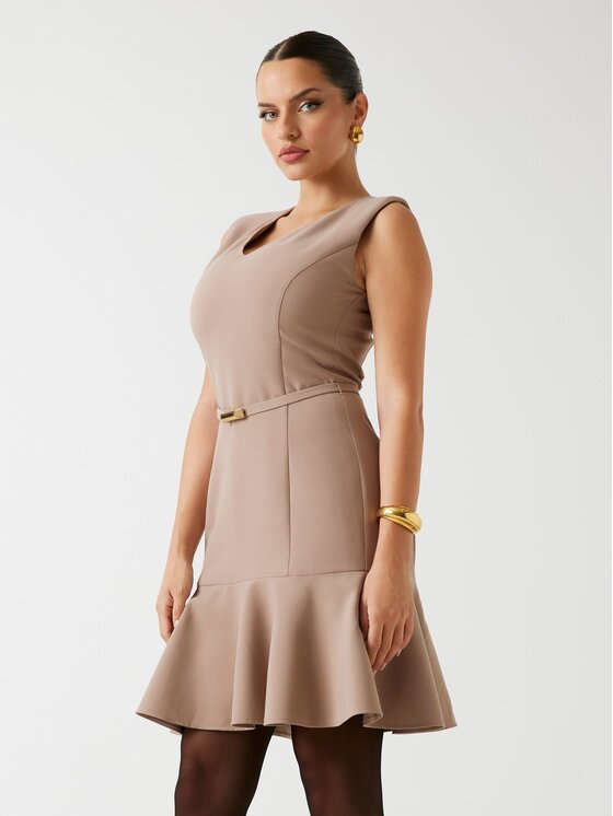 Marciano Guess Marciano Guess Každodenní šaty 178377 Béžová Classic Fit