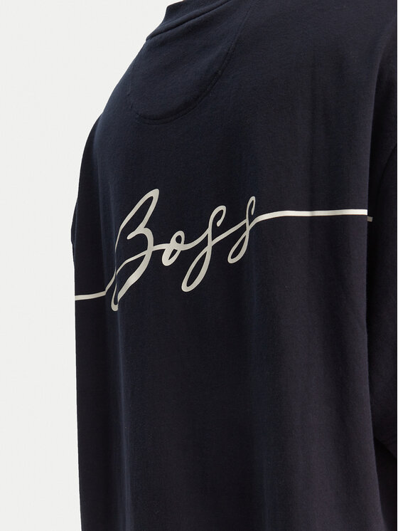 BOSS BOSS T-Shirt C_Eboyfriend_4 50540441 Granatowy Relaxed Fit