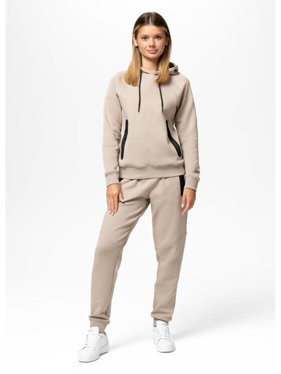 PITBULL PITBULL Bluza EXPLORY Brązowy Regular Fit