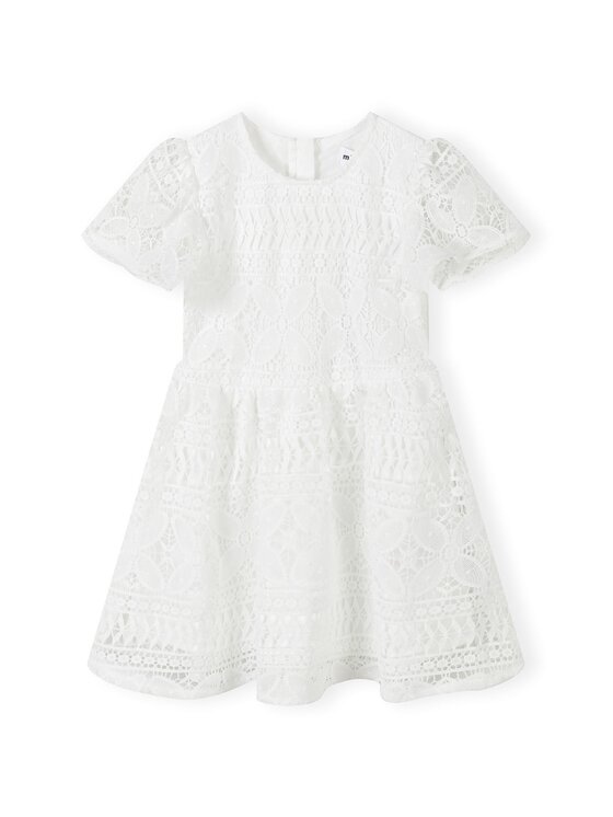 Sukienka elegancka MINOTI, Rozmiar 122/128, Biała, 22party42