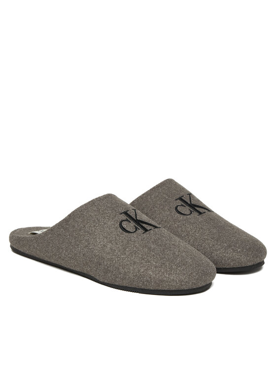 Calvin Klein Calvin Klein Παντόφλες Σπιτιού Home Slipper Mule HM0HM01931 Γκρι