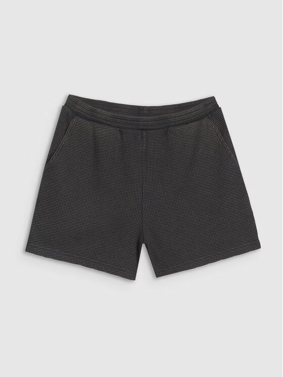4F 4F Šortky z materiálu 4FRSS25TSHOF699-20S Černá Oversize