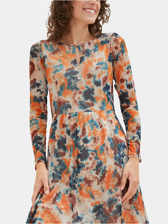 Tom Tailor Tom Tailor Sukienka codzienna 1037927 Kolorowy Regular Fit