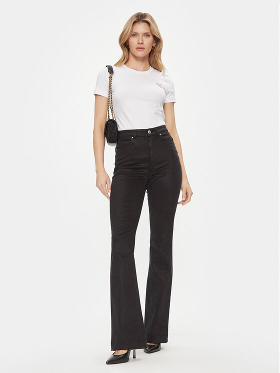 Guess Guess Tričko W2YI44 J1314 Biela Slim Fit