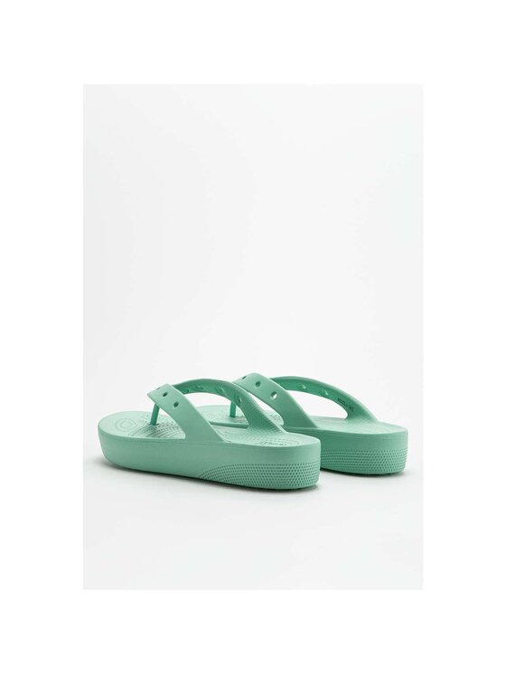Crocs Crocs Japonki Platform Flip 207714-3UG Zielony