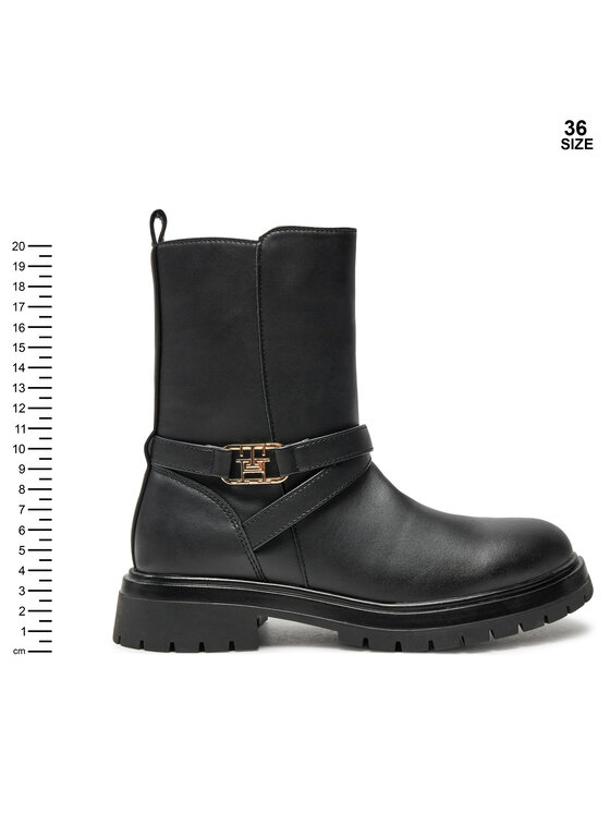 Tommy Hilfiger Tommy Hilfiger Botki Boot T3A5-33574-1351 S Czarny