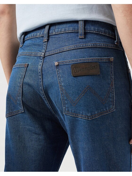 Wrangler Wrangler Jeansy Larston Niebieski Slim Fit