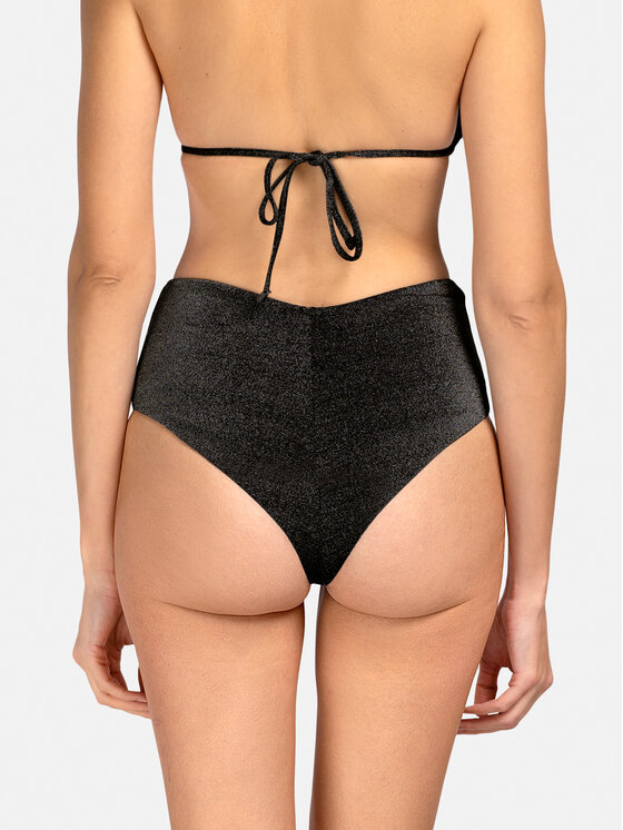 Miss Lou Miss Lou Bikini pezzo sotto D-LG1-CZ Nero