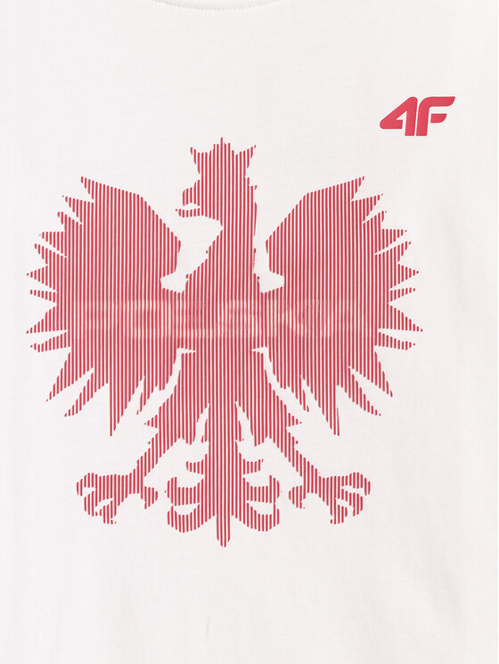 4F 4F T-Shirt TEAMWEAR Biały Regular Fit
